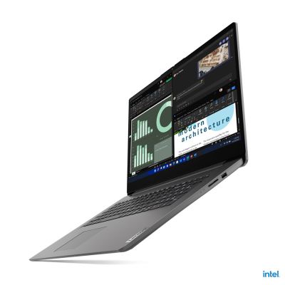 Lenovo V17 Intel® Core™ i7 i7-1355U Ordinateur portable 43,9 cm (17.3") Full HD 16 Go DDR4-SDRAM 512 Go SSD Wi-Fi 6 (802.11ax) Windows 11 Pro Gris