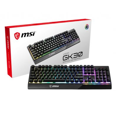 MSI Vigor GK30 clavier USB QWERTY US International Noir