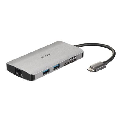 D-Link DUB-M810 station d'accueil Avec fil USB 3.2 Gen 1 (3.1 Gen 1) Type-C Argent