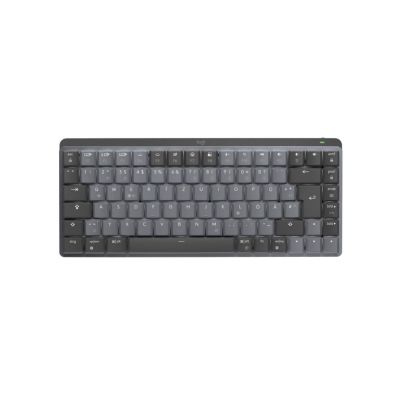 Logitech MX Mini Mechanical clavier RF sans fil + Bluetooth QWERTZ Allemand Graphite, Gris