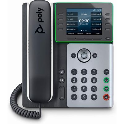 POLY Téléphone IP Edge E320 compatible PoE