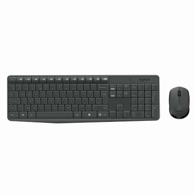 Logitech MK235 Wireless Keyboard and Mouse Combo Pleine taille. Résistant. Simple.