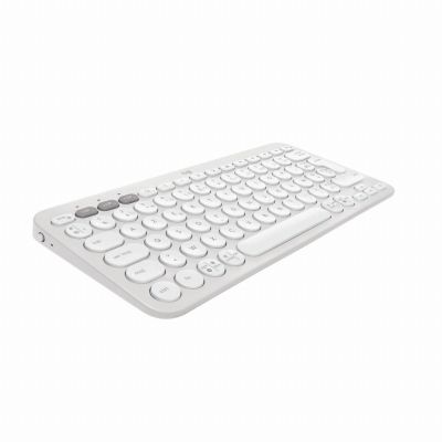 Logitech Pebble Keys 2 K380s clavier Universel RF sans fil + Bluetooth AZERTY Français Blanc