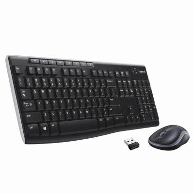 Logitech Wireless Combo MK270 clavier Souris incluse Maison USB QWERTY Espagnole Noir