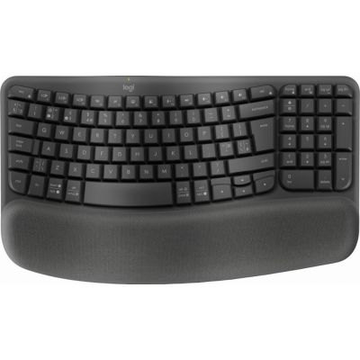 Logitech Wave Keys for Business clavier RF sans fil + Bluetooth QWERTY Anglais britannique Graphite