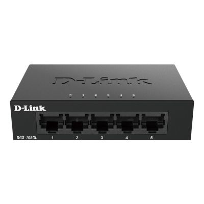 D-Link DGS-105GL/E commutateur réseau Non-géré Gigabit Ethernet (10/100/1000) Noir