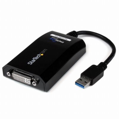 StarTech.com Adaptateur USB 3.0 vers DVI - Adaptateur Vidéo Double Écran/Multi-Écrans de Carte Graphique /Vidéo Externe USB 3.0 vers DVI – Adaptateur d'Affichage USB - 2048 x 1152