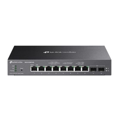 TP-Link Omada SG2210XMP-M2 commutateur réseau Géré L2/L2+ 2.5G Ethernet (100/1000/2500) Connexion Ethernet, supportant l'alimentation via ce port (PoE) Montage sur le bureau ou sur le mur Noir