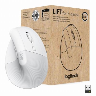 Logitech Lift for Business souris Bureau Droitier RF sans fil + Bluetooth Optique 4000 DPI