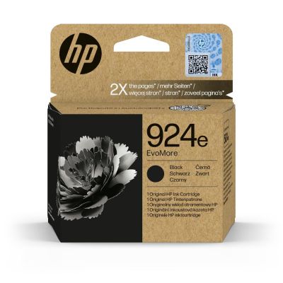 HP 924e Cartouche d’encre authentique Noir EvoMore
