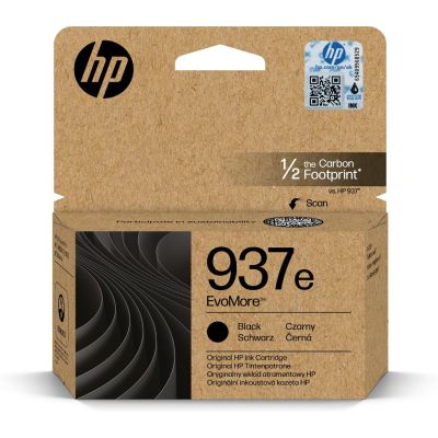 HP 937e Cartouche d’encre authentique Noir EvoMore