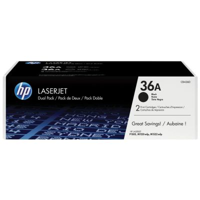 HP 36A pack de 2 toners LaserJet noir authentiques