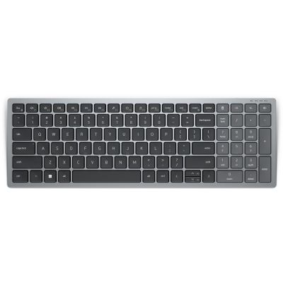 DELL KB740 clavier Bureau RF sans fil + Bluetooth QWERTY US International Gris, Noir