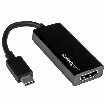 StarTech.com Adaptateur vidéo USB-C vers HDMI - M/F - Ultra HD 4K - Noir
