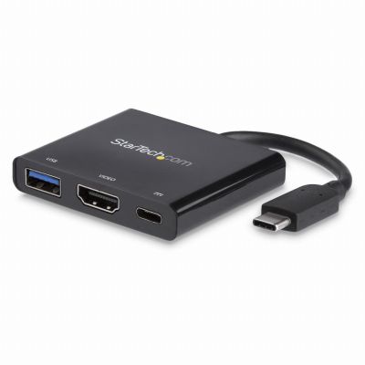 StarTech.com Adaptateur multifonction USB-C vers HDMI 4K avec USB Power Delivery et port USB-A