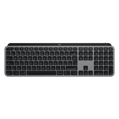 Logitech MX Keys f/ Mac clavier Bureau RF sans fil + Bluetooth QWERTZ Allemand Gris