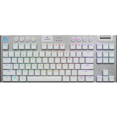 LOGITECH G915 TKL RGB Keyboard Tactic DEU white