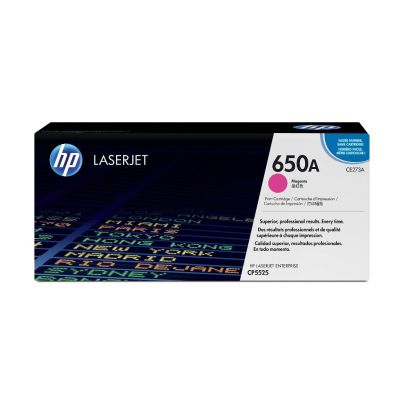 HP 650A toner LaserJet magenta authentique