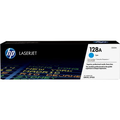 HP 128A toner LaserJet cyan authentique