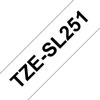 Brother TZESL251 ruban d'étiquette Noir sur blanc
