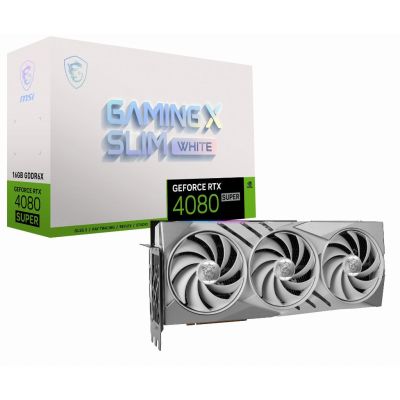 MSI GeForce RTX 4080 SUPER 16G GAMING X SLIM WHITE NVIDIA 16 Go GDDR6X