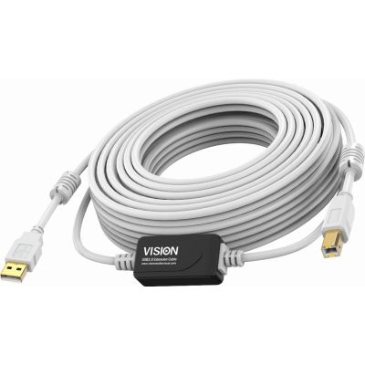 VISION Techconnect 15m White USB+cable