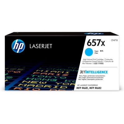 HP Cartouche de toner cyan 657X LaserJet grande capacité authentique