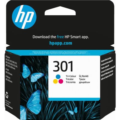 HP 301 cartouche d'encre trois couleurs authentique