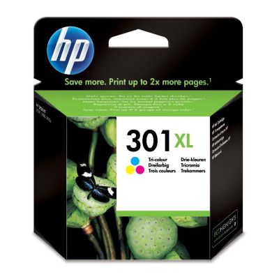 HP 301XL cartouche d'encre trois couleurs grande capacité authentique