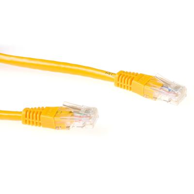 ACT IB8800 câble de réseau Jaune 0,5 m Cat6 U/UTP (UTP)