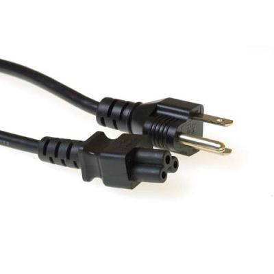 ACT AK5076 câble électrique Noir 1,8 m Prise d'alimentation type A Coupleur C5