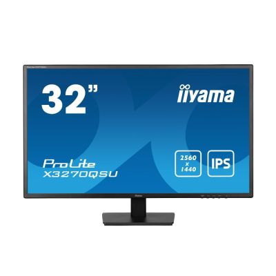 iiyama ProLite X3270QSU-B1 écran plat de PC 81,3 cm (32") 2560 x 1440 pixels Wide Quad HD LED Noir