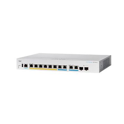 Cisco CBS350 Géré L3 Gigabit Ethernet (10/100/1000) Connexion Ethernet, supportant l'alimentation via ce port (PoE) 1U Noir, Gris