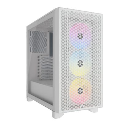 Corsair 3000D RGB Tempered Glass Mid-Tower White
