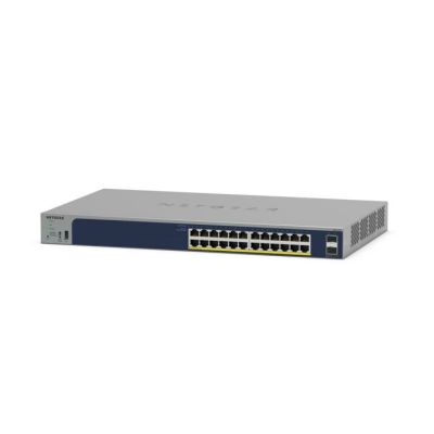 NETGEAR GS724TPv3 Géré L2 Gigabit Ethernet (10/100/1000) Connexion Ethernet, supportant l'alimentation via ce port (PoE) Gris