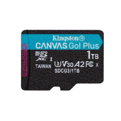 Kingston Technology Carte microSDXC Canvas Go Plus 170R A2 U3 V30 de 1 To sans ADP