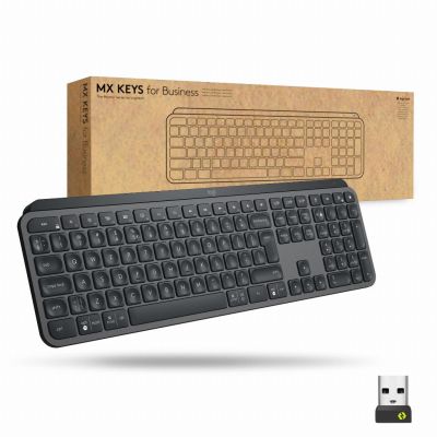 Logitech Mx Keys For Business clavier Bureau Bluetooth Suisse Graphite