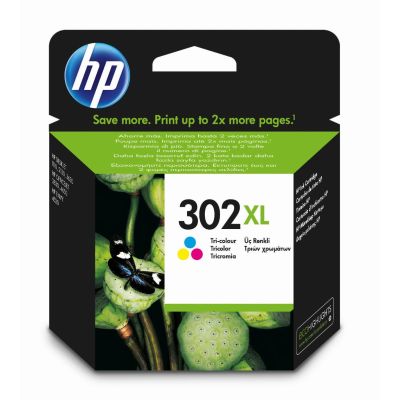 HP 302XL Cartouche d’encre trois couleurs grande capacité authentique