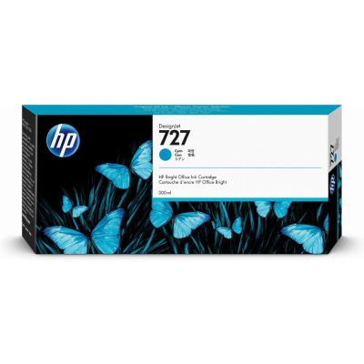 HP 727 cartouche d'encre DesignJet cyan, 300 ml