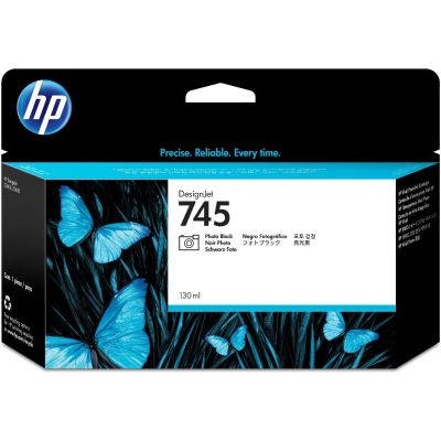 HP Cartouche d'encre DesignJet 745 noir photo, 130 ml