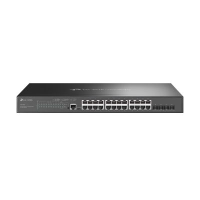 TP-Link Omada SG3428MP commutateur réseau Géré L2+ Gigabit Ethernet (10/100/1000) Connexion Ethernet, supportant l'alimentation via ce port (PoE) 1U Noir