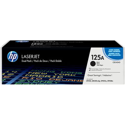 HP 125A pack de 2 toners LaserJet noir authentiques