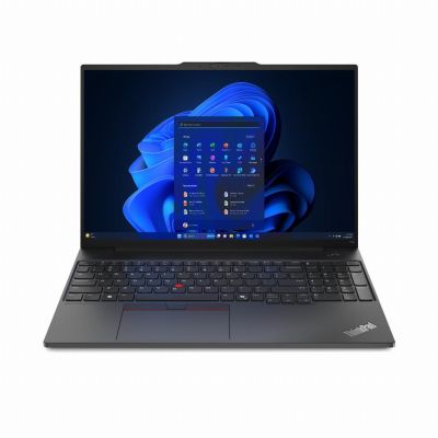 Lenovo ThinkPad E16 Gen 2 (Intel) Intel Core Ultra 7 155H Ordinateur portable 40,6 cm (16") WUXGA 16 Go DDR5-SDRAM 512 Go SSD Wi-Fi 6E (802.11ax) Windows 11 Pro Noir