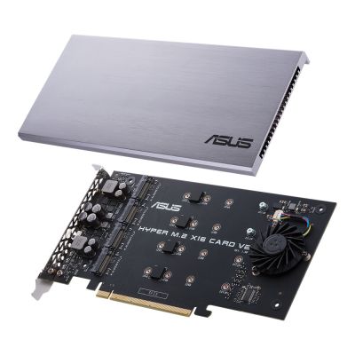 ASUS HYPER M.2 X16 CARD V2 carte et adaptateur d'interfaces Interne