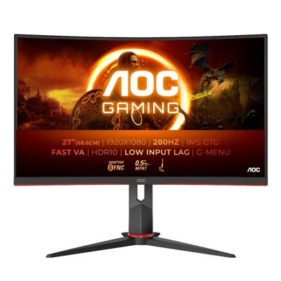 AOC G2 C27G2Z3/BK écran plat de PC 68,6 cm (27") 1920 x 1080 pixels Full HD LED Noir, Rouge