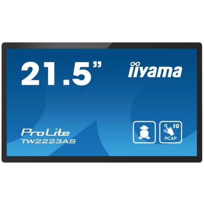 iiyama ProLite TW2223AS-B2 écran plat de PC 54,6 cm (21.5") Full HD Écran tactile Noir