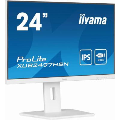 iiyama ProLite XUB2497HSN-W1 écran plat de PC 60,5 cm (23.8") 1920 x 1080 pixels Full HD LED Blanc