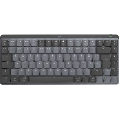 Logitech MX Mini Mechanical for Mac clavier Bureau Bluetooth QWERTZ Allemand Graphite, Gris