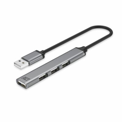 ACT AC6225 hub & concentrateur USB 2.0 480 Mbit/s Gris