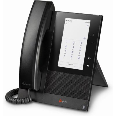 POLY Téléphone multimédia professionnel CCX 400 pour Microsoft Teams et compatible PoE